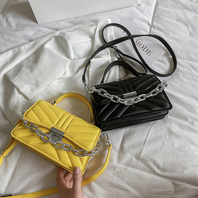 Dorywczo jednokolorowe skórzane torby na ramię Crossbody dla kobiet - 2021 Fashion Lady, mała torba kwadratowa, wysokiej jakości - Wianko - 22