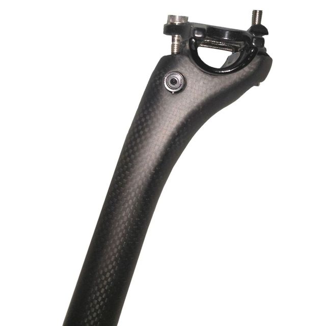 Ultralekka sztyca rowerowa z pełnego włókna węglowego, 27.2/30.8/31.6mm - Wianko - 4