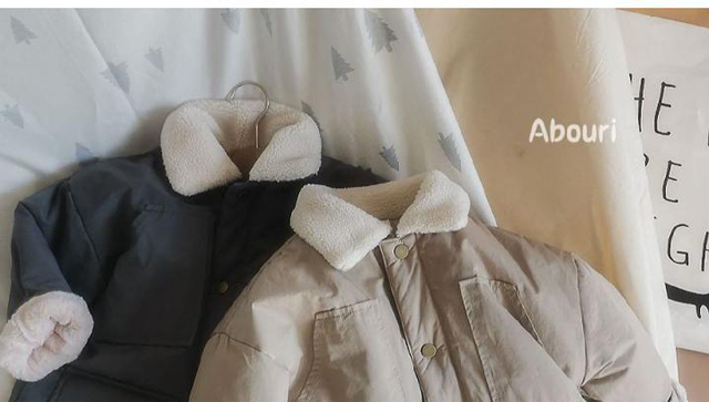 Długie kurtki puchowe dla chłopców i dziewczynek, z podszytą bawełną i wełną króliczą, zimowa kolekcja 2020 - Wianko - 1