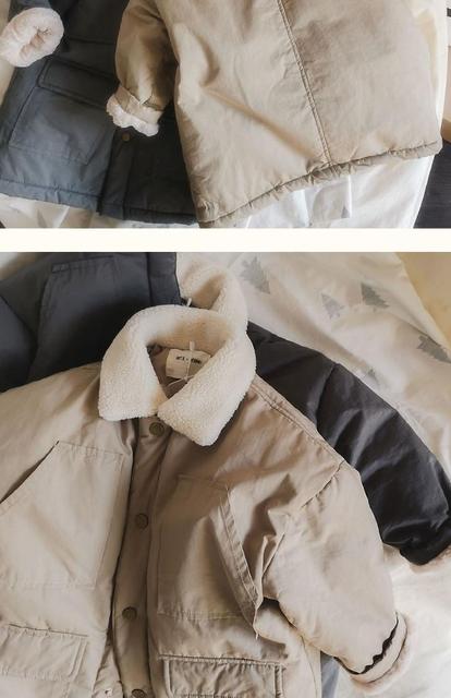Długie kurtki puchowe dla chłopców i dziewczynek, z podszytą bawełną i wełną króliczą, zimowa kolekcja 2020 - Wianko - 8