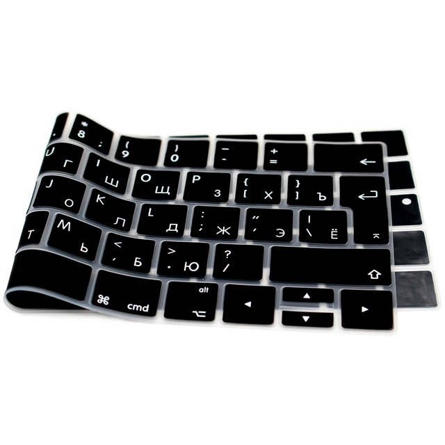 Osłona silikonowa klawiatury do Mac Pro 13 A1706 A2159 i Pro 15 A1707 Touch Bar Release2018 2019 - 50 sztuk - Wianko - 37
