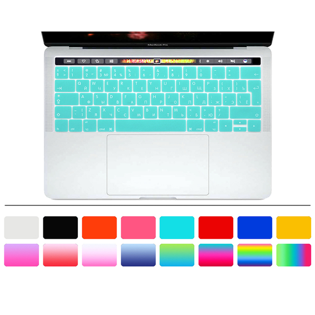 Osłona silikonowa klawiatury do Mac Pro 13 A1706 A2159 i Pro 15 A1707 Touch Bar Release2018 2019 - 50 sztuk - Wianko - 19