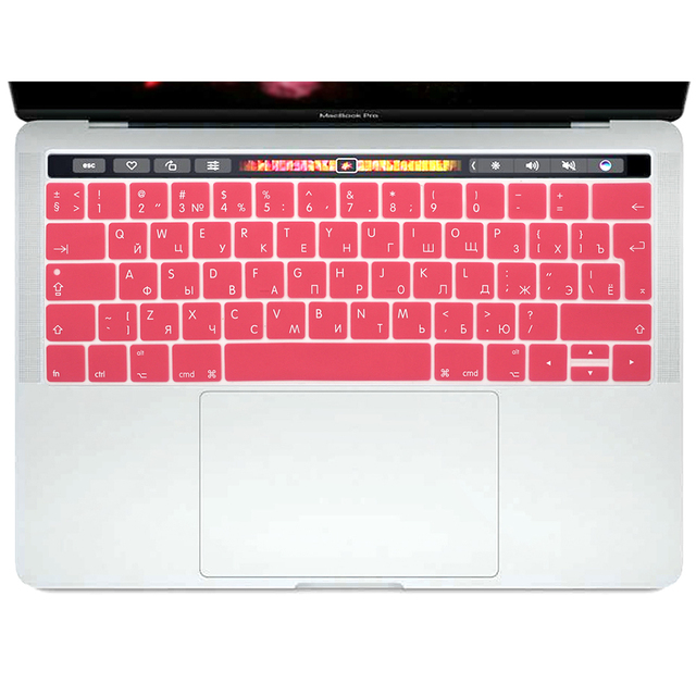 Osłona silikonowa klawiatury do Mac Pro 13 A1706 A2159 i Pro 15 A1707 Touch Bar Release2018 2019 - 50 sztuk - Wianko - 32