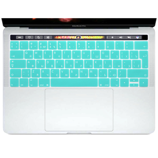 Osłona silikonowa klawiatury do Mac Pro 13 A1706 A2159 i Pro 15 A1707 Touch Bar Release2018 2019 - 50 sztuk - Wianko - 18