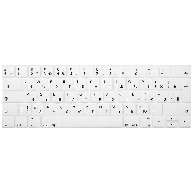 Osłona silikonowa klawiatury do Mac Pro 13 A1706 A2159 i Pro 15 A1707 Touch Bar Release2018 2019 - 50 sztuk - Wianko - 8