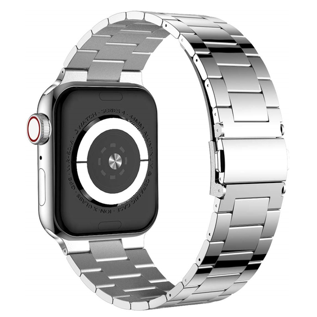 Bransoletka ze stali nierdzewnej do Apple Watch serii 6/5/SE, wymienna, dla modeli 40mm/44mm - Wianko - 6