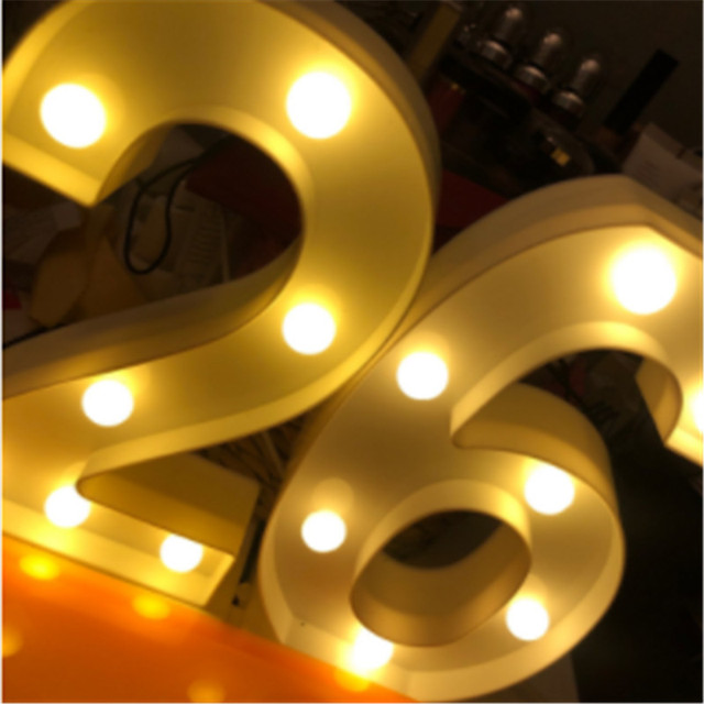 Zestaw 2 sztuk lampka nocna LED dla dorosłych z banerem urodzinowym - dekoracja imprezowa - Wianko - 3