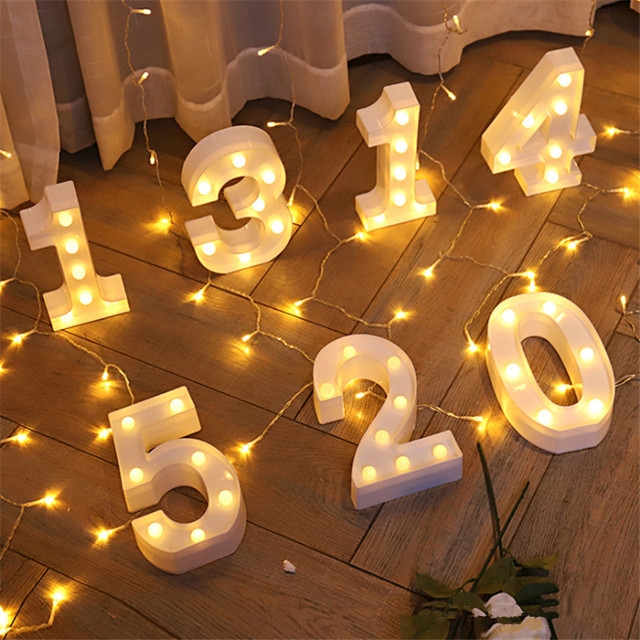 Zestaw 2 sztuk lampka nocna LED dla dorosłych z banerem urodzinowym - dekoracja imprezowa - Wianko - 8