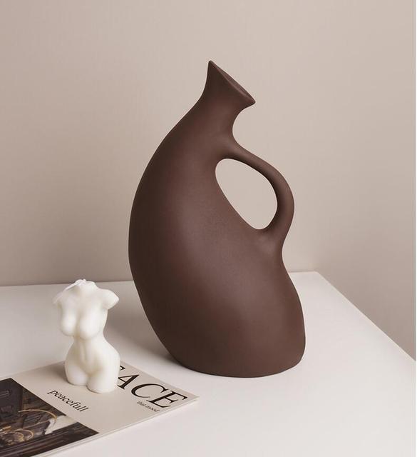 Wazon ceramiczny w kształcie specjalnym, japoński styl, ozdoba Homestay Model - Wianko - 16