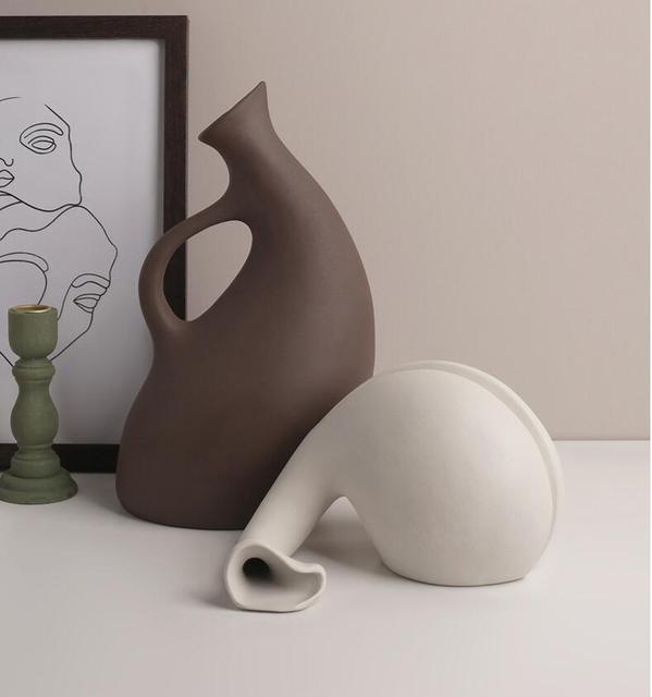 Wazon ceramiczny w kształcie specjalnym, japoński styl, ozdoba Homestay Model - Wianko - 10