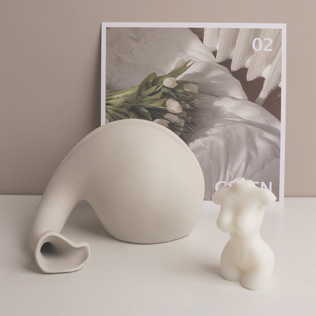 Wazon ceramiczny w kształcie specjalnym, japoński styl, ozdoba Homestay Model - Wianko - 5