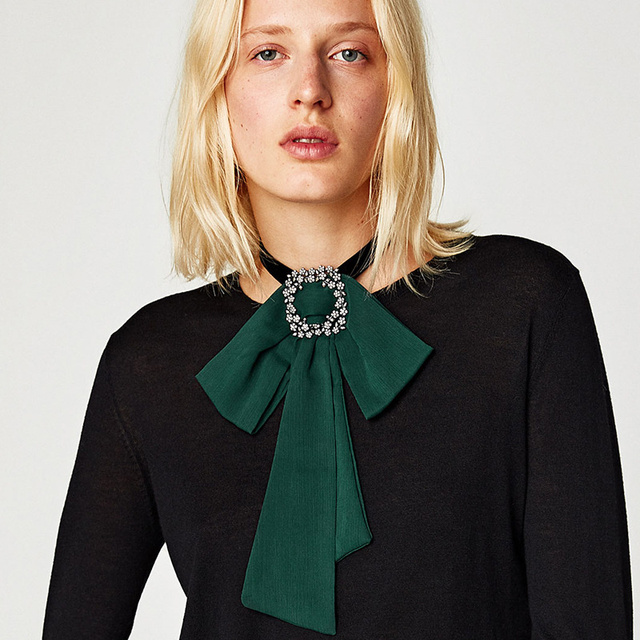 Nowa moda damska: Naszyjnik Choker ze kokardką Tie Choker - Wianko - 10