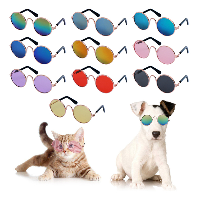 Koszulka z okrągłymi okularami dla kotów w stylu kostiumowym cosplay - Wianko - 3
