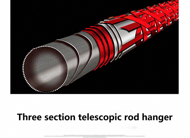 Uchwyt teleskopowy na wędkę do 2.1-2.4M z pudełkiem na węglowe narzędzia rybackie - Wianko - 7