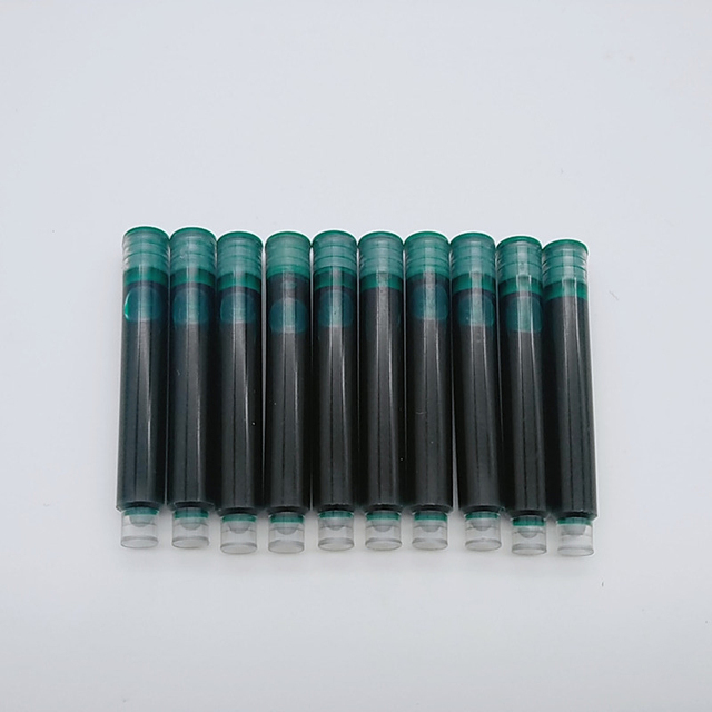 Dziesięciokolorowy atrament Sac jednorazowe wkłady do wiecznego pióra 0.34mm - niebieskie, czarne, czerwone - Wianko - 2