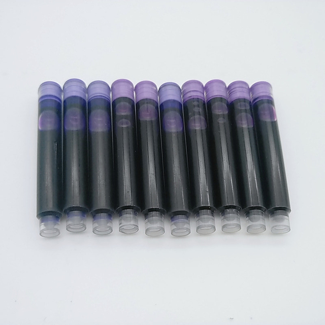 Dziesięciokolorowy atrament Sac jednorazowe wkłady do wiecznego pióra 0.34mm - niebieskie, czarne, czerwone - Wianko - 3