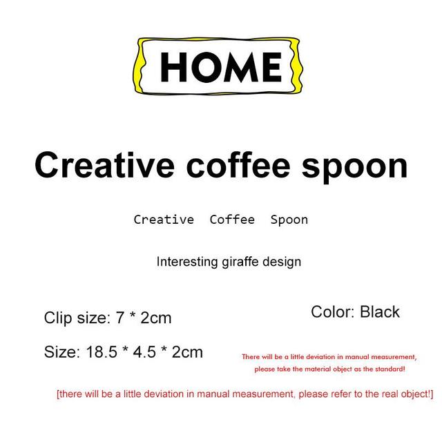 Miarka do kawy: Kreatywna żyrafa - łyżeczka do kawy o pojemności 10g - Wianko - 10