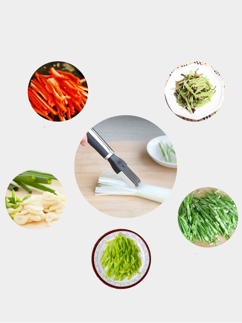 Nóż do krojenia cebuli i czosnku z krajalnicą, pomidorami i narzędziami kuchennymi - Wianko - 10