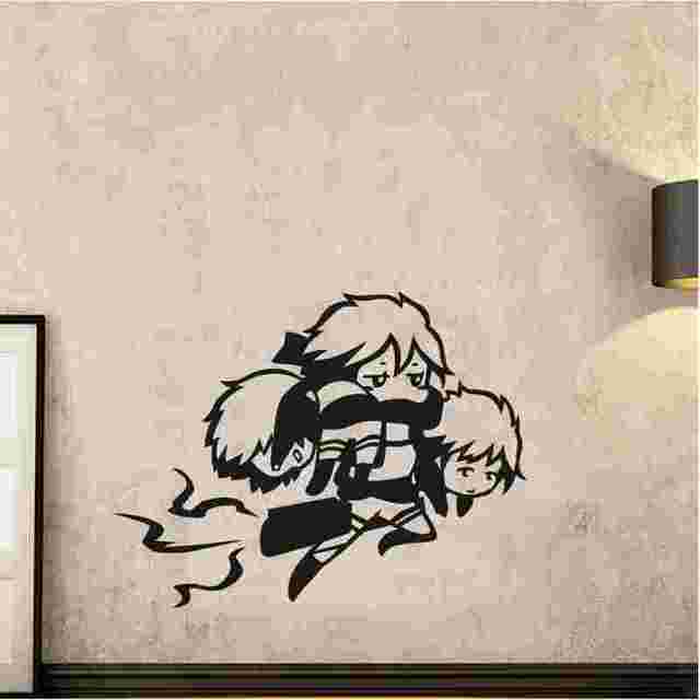 Naklejka na ścianę Levi - Atak na tytana - Anime Cartoon - Samochodowa - Wystrój Wnętrz - Wianko - 3