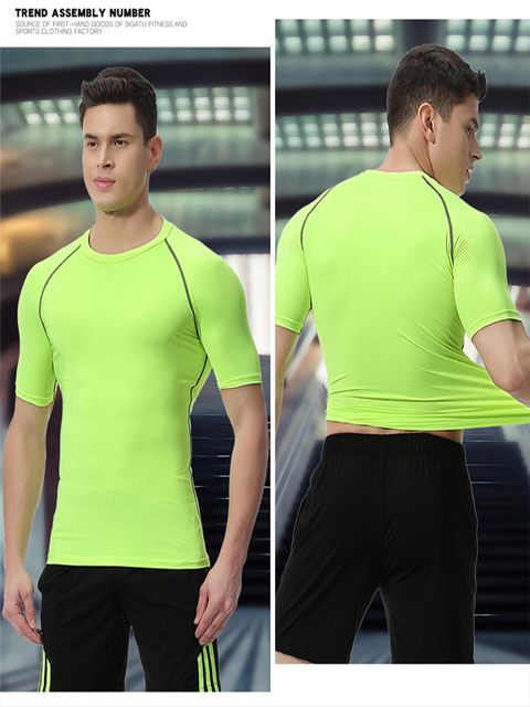 T-Shirt rashguard męski do biegania, tenisa, Muay Thai, jogingu i siłowni - Wianko - 26
