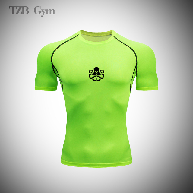 T-Shirt rashguard męski do biegania, tenisa, Muay Thai, jogingu i siłowni - Wianko - 5