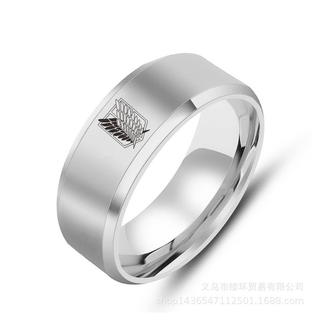 Personalizowany pierścionek Anime Cosplay Apex, styl japoński, biżuteria ze stali nierdzewnej, męski pierścień - Wianko - 1