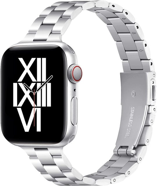 Cienkie ramiączka dla Apple Watch - Ultra-cienka bransoletka dla kobiet 40mm/44mm/38mm/42mm - Serie 6/5/4/3/SE - Wianko - 1