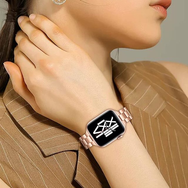 Cienkie ramiączka dla Apple Watch - Ultra-cienka bransoletka dla kobiet 40mm/44mm/38mm/42mm - Serie 6/5/4/3/SE - Wianko - 9