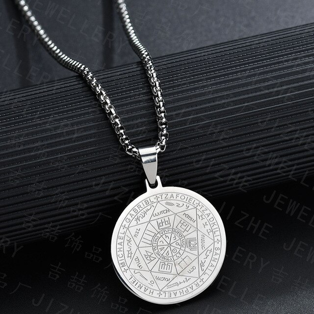 Naszyjnik Pentagram Amulet siedmiu archaniołów - ochrona dla kobiet i mężczyzn - Wianko - 8