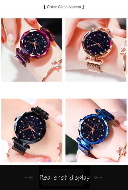 Elegancki zegarek damski siatka z różowego złota, geometryczna powierzchnia, magnetyczna klamra, kwarcowy - Wianko - 8