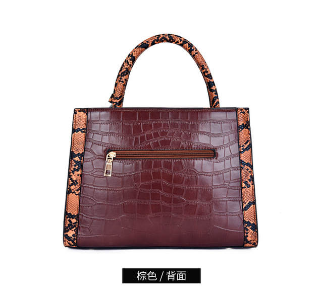 Nowe europejskie torebki skórzane na ramię Alligator dla kobiet - markowe, luksusowe torby Crossbody - Wianko - 10
