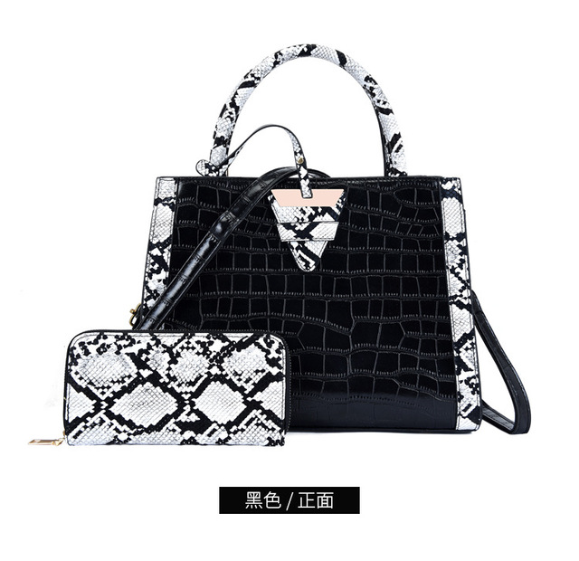 Nowe europejskie torebki skórzane na ramię Alligator dla kobiet - markowe, luksusowe torby Crossbody - Wianko - 5