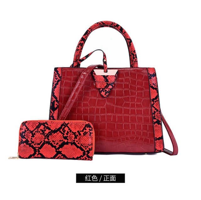 Nowe europejskie torebki skórzane na ramię Alligator dla kobiet - markowe, luksusowe torby Crossbody - Wianko - 4