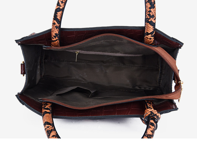Nowe europejskie torebki skórzane na ramię Alligator dla kobiet - markowe, luksusowe torby Crossbody - Wianko - 15