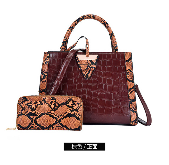 Nowe europejskie torebki skórzane na ramię Alligator dla kobiet - markowe, luksusowe torby Crossbody - Wianko - 6