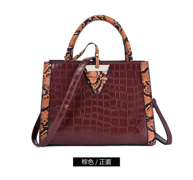 Nowe europejskie torebki skórzane na ramię Alligator dla kobiet - markowe, luksusowe torby Crossbody - Wianko - 7