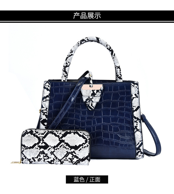 Nowe europejskie torebki skórzane na ramię Alligator dla kobiet - markowe, luksusowe torby Crossbody - Wianko - 3
