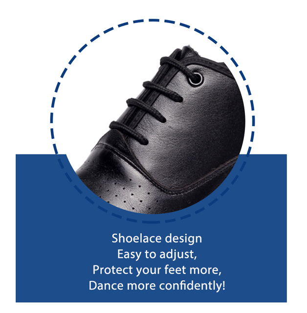 Damskie buty do tańca SWDZM zamszowe skórzane na średnim obcasie 5cm, zamknięte Toe, gumowe podeszwy - Wianko - 7