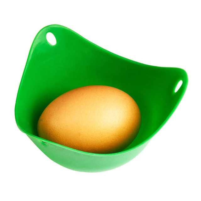 Jedno losowe jajko do gotowania na parze w silikonowym pojemniku - przyrząd kuchenny - Wianko - 4