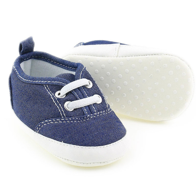 Chłopięce buty pierwsze kroki denim niebieskie trampki modny design - Wianko - 5