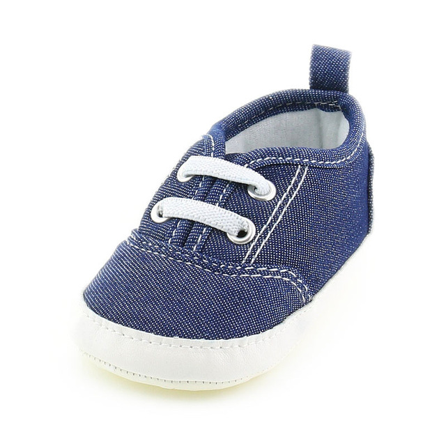 Chłopięce buty pierwsze kroki denim niebieskie trampki modny design - Wianko - 6