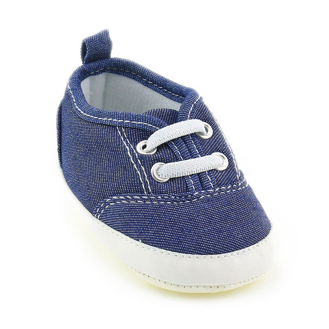 Chłopięce buty pierwsze kroki denim niebieskie trampki modny design - Wianko - 3