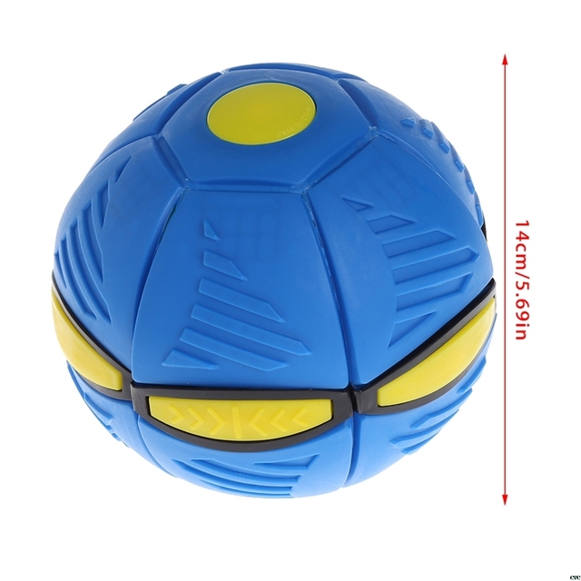 Rzut elastyczny piłka treningowa na świeżym powietrzu - eksplodujący latający spodek+ deformująca się piłka magiczna, wentylacyjna i śmieszna - Zabawka sportowa - Wianko - 5