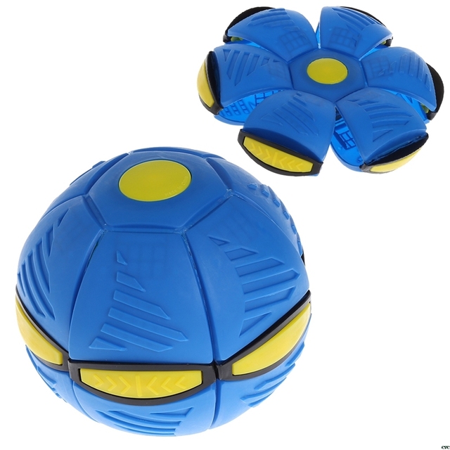 Rzut elastyczny piłka treningowa na świeżym powietrzu - eksplodujący latający spodek+ deformująca się piłka magiczna, wentylacyjna i śmieszna - Zabawka sportowa - Wianko - 2