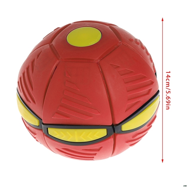 Rzut elastyczny piłka treningowa na świeżym powietrzu - eksplodujący latający spodek+ deformująca się piłka magiczna, wentylacyjna i śmieszna - Zabawka sportowa - Wianko - 35