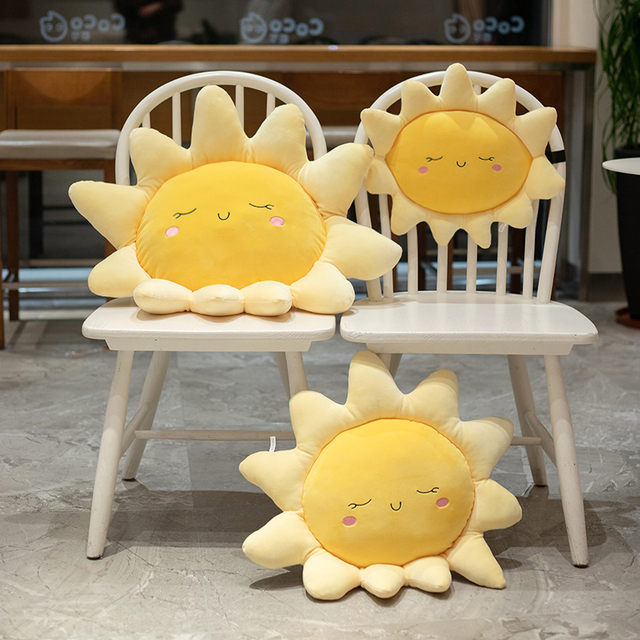 Mięciutka poduszka dla dzieci - Cartoon słońce chmura poduszka pod szyję - prezent dekoracyjny dla dziewczynek - Wianko - 10