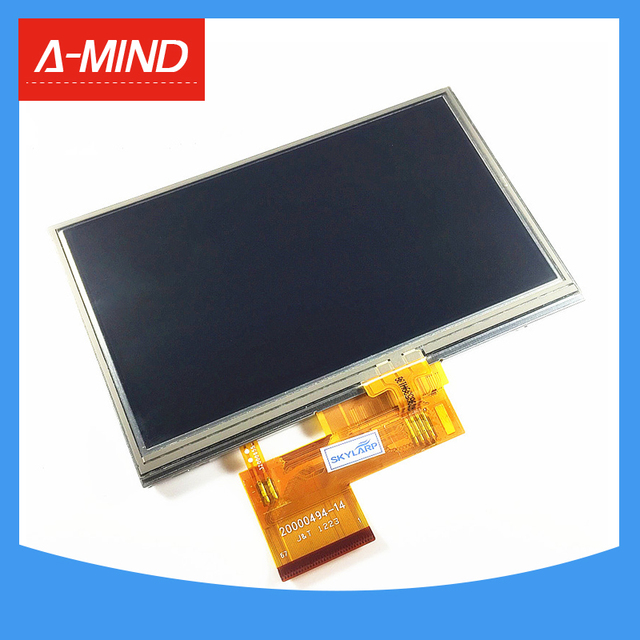 Nowy ekran LCD 4.3 cala do Garmin Nuvi 765 765T 1690 GPS - AT043TN24 V.4 z dotykowym panelem - Wianko - 1