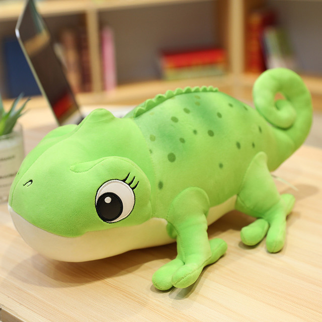 Duża pluszowa lalka kameleon w modnym, słodkim stylu - idealna zabawka dla dzieci na wakacje i urodziny - Wianko - 6