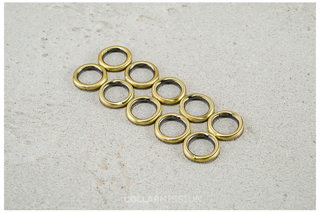 Pierścień galwanicznie metalowy 15mm wysokiej jakości, 8 kolorów, DIY obroża/plecak - Wianko - 13