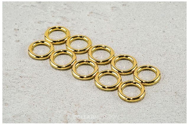 Pierścień galwanicznie metalowy 15mm wysokiej jakości, 8 kolorów, DIY obroża/plecak - Wianko - 9